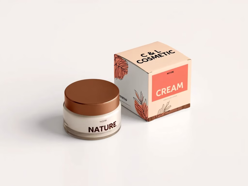 custom cream packaging boxes
